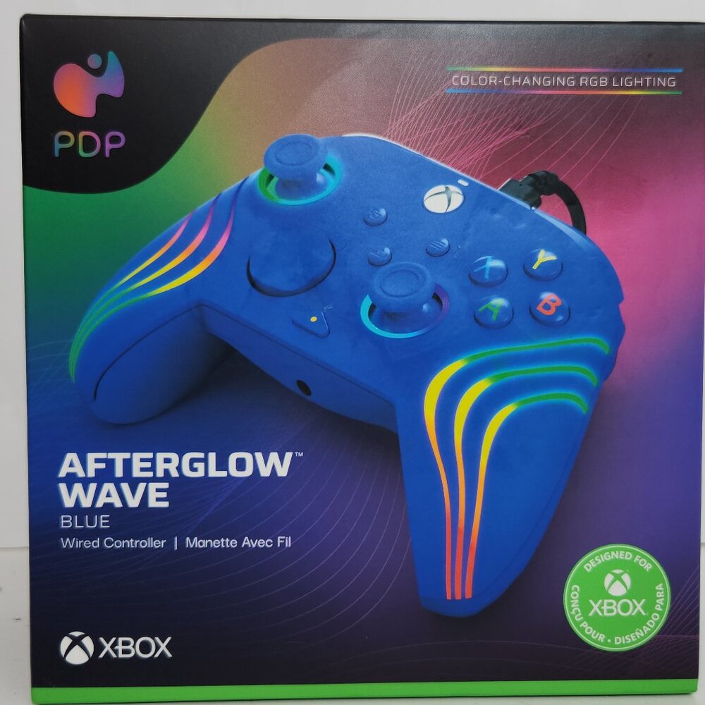 PDP Afterglow Wave LED Wired Controller for Xbox Series X|S Xbox One Windows 11